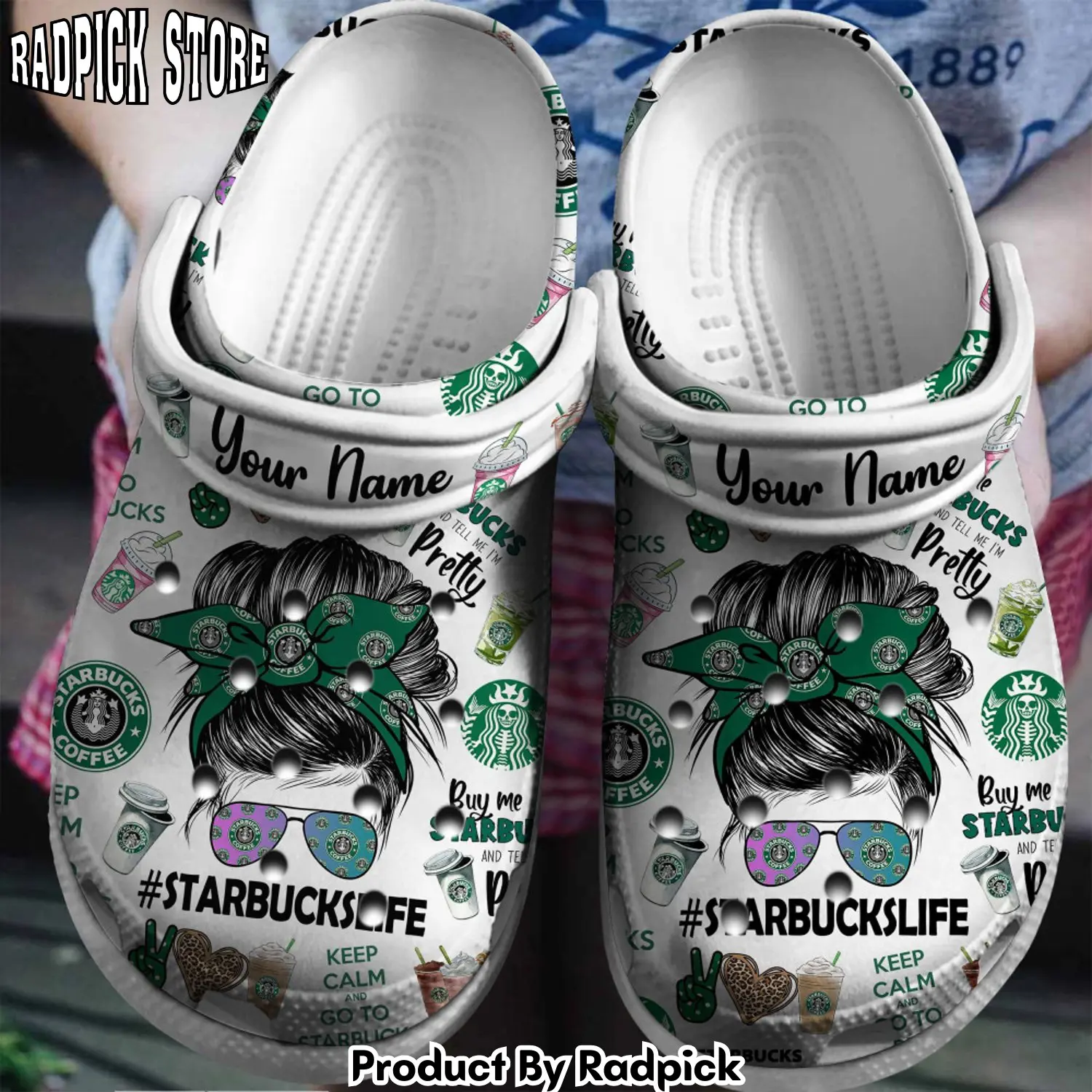 Radpick starbucks clogs shoes comfortable for men women iys rp6521187